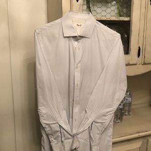 Borgo 28 blue and white dot. Size 16.5